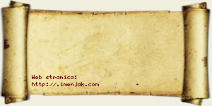 Jovana Dečermić vizit kartica